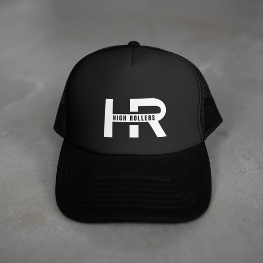 Netted Black Snapback Cap