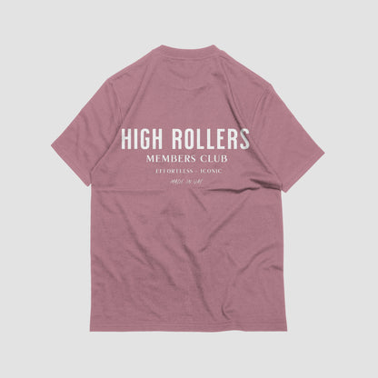 Members Club Highrollers T-shirt - Pink