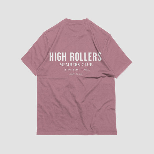 Members Club Highrollers T-shirt - Pink